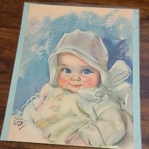 Vintage Baby Portrait Art Print